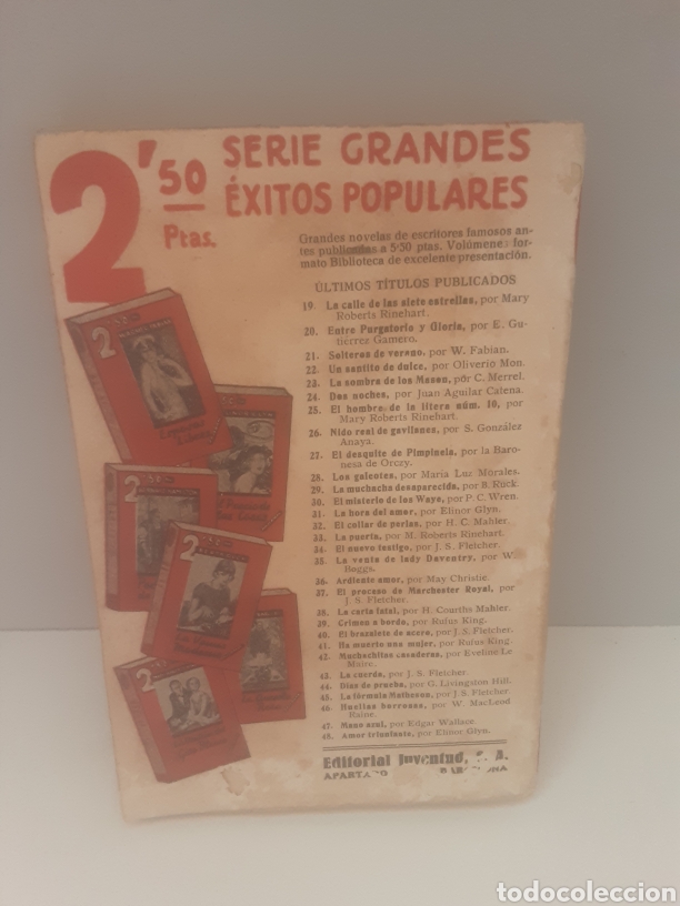 Libros de segunda mano: Mano azul -Edgar Wallace- - Foto 3
