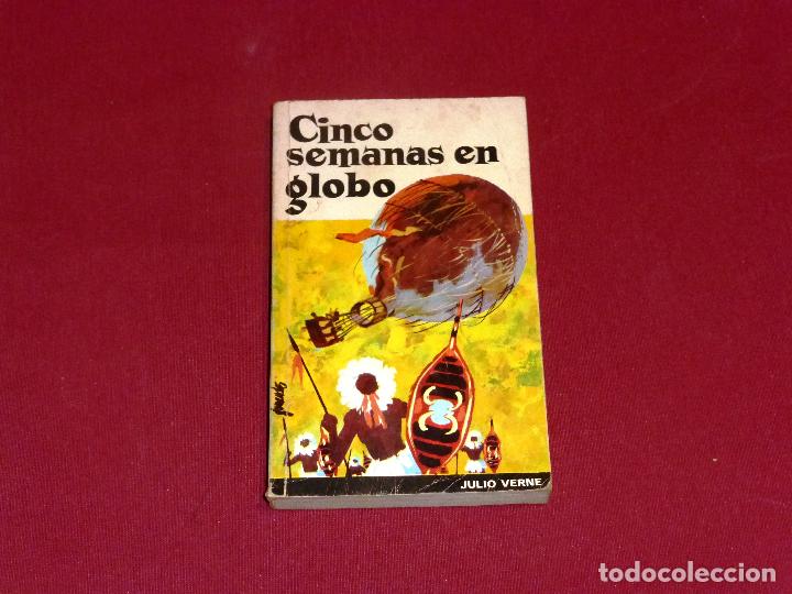 Libros de segunda mano: CINCO SEMANAS EN GLOBO - JULIO VERNE - Foto 1