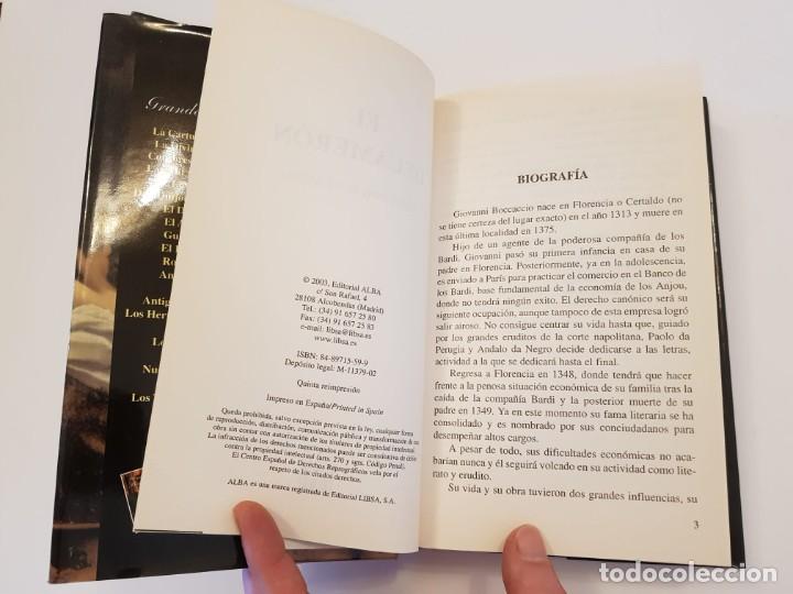 Libros de segunda mano: El Decamer&oacute;n. Giovanni Boccaccio. Alba, 2003 - Foto 5