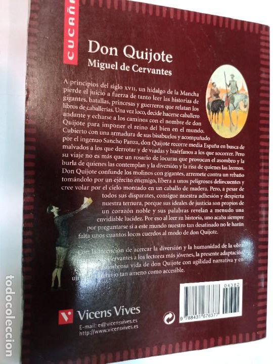 Libros de segunda mano: CERVANTES Don Quijote (adaptado) SA8396 - Foto 2