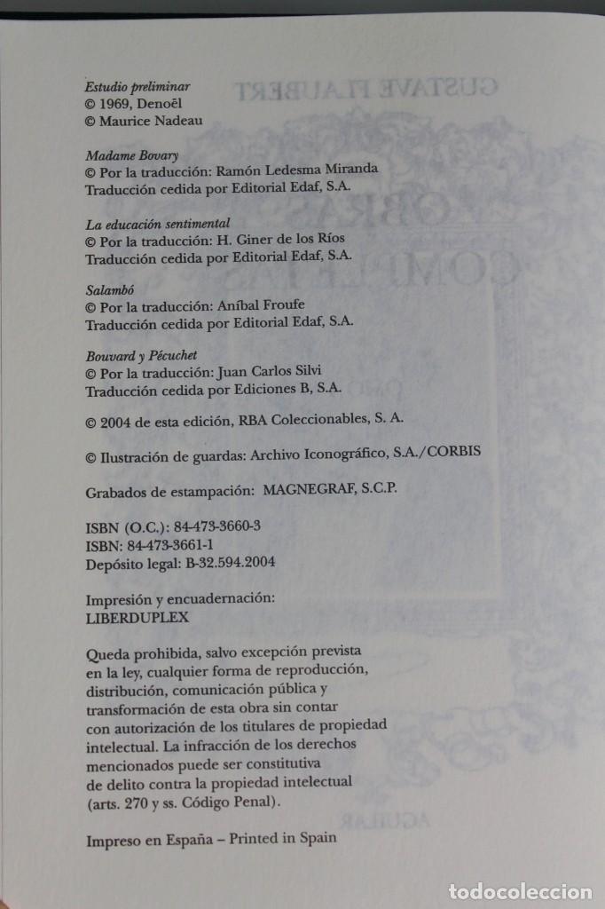 Libros de segunda mano: Flaubert - Obras completas. Tomos I y II - Aguilar - Foto 4