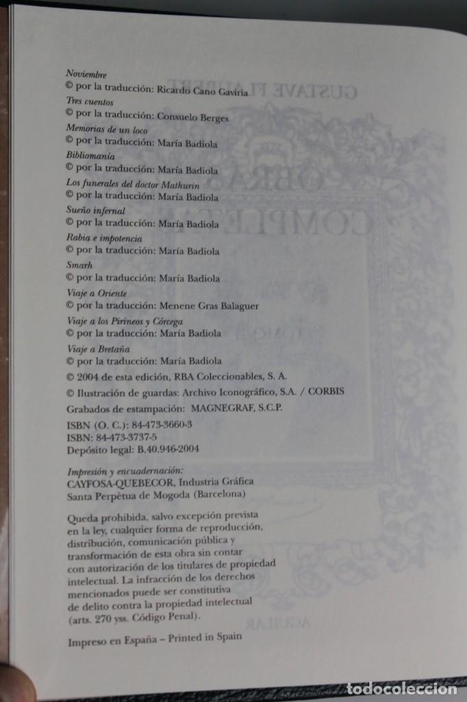 Libros de segunda mano: Flaubert - Obras completas. Tomos I y II - Aguilar - Foto 5