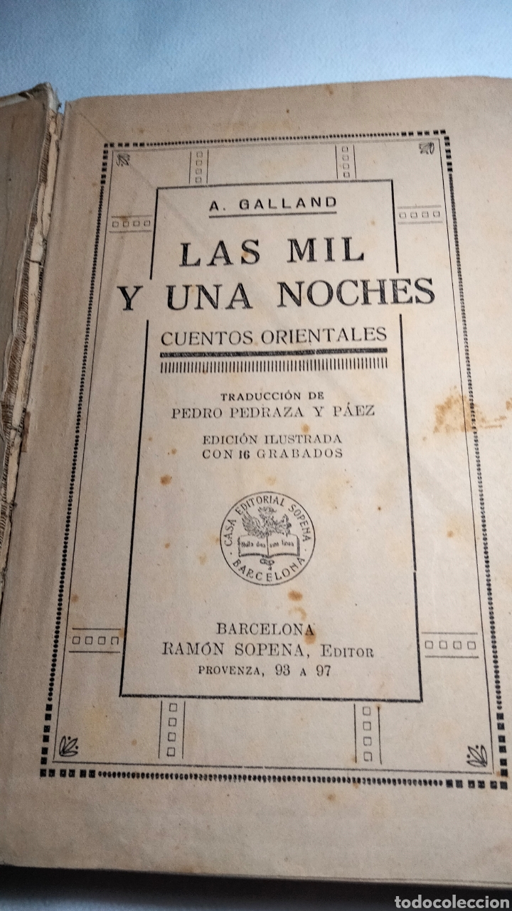 Libros de segunda mano: LAS MIL Y UNA NOCHES. .A GALLANO . - Foto 4