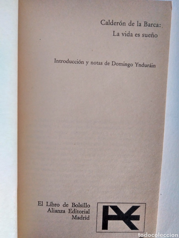 Libros de segunda mano: La vida es sue&ntilde;o / Pedro Calder&oacute;n de la Barca - Foto 2