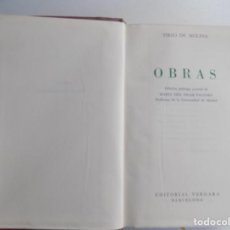 Libros de segunda mano: LIBRERIA GHOTICA. LUJOSA EDICIÓN EN PIEL DE LAS OBRAS DE TIRSO DE MOLINA. 1968. PAPEL BIBLIA.. Lote 324932138