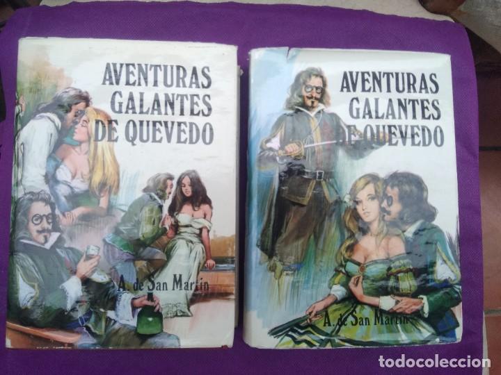 Libros de segunda mano: Libros I y II Aventuras galantes de quevedo de A.de San Martin