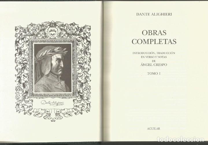 Livres d'occasion: OBRAS COMPLETAS-TOMO I-DANTE ALIGHIERI