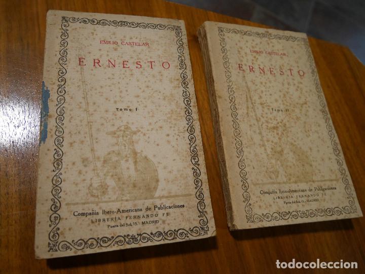 Libros de segunda mano: Emilio Castelar, ERNESTO, 2 tomos. - Foto 1