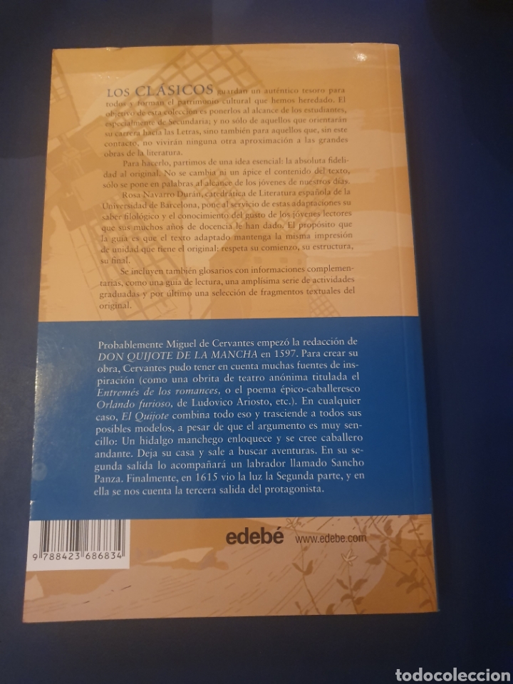 Libros de segunda mano: DON QUIJOTE DE LA MANCHA EDEB&Eacute; A&Ntilde;O 2011 - Foto 2