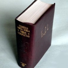 Libros de segunda mano: FEDERICO GARCÍA LORCA - OBRAS COMPLETAS - EDIC. AGUILAR - COL. ETERNAS.- 2ª EDICIÓN 1955. Lote 325988038