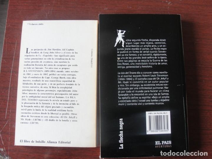 Libros de segunda mano: lote 2 libros ROBERT L. STEVENSON isla del tesoro + la flecha negra - Foto 2