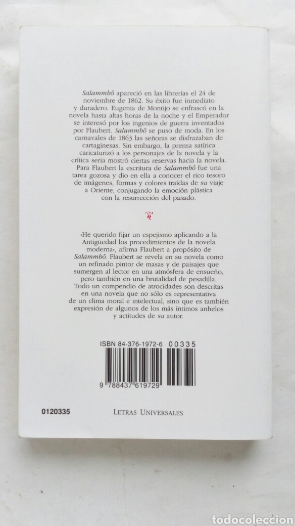 Libros de segunda mano: Salammb&ocirc;. Gustave Flaubert. - Foto 2