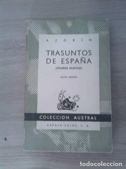 Libros de segunda mano: Trasuntos de Espa&ntilde;a. Azorin. Espasa Calpe. 1956 - Foto 1