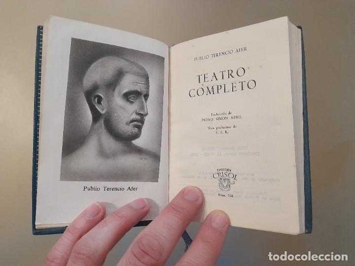 Libros de segunda mano: Crisol n&deg; 104. Terencio - Teatro completo - Foto 3