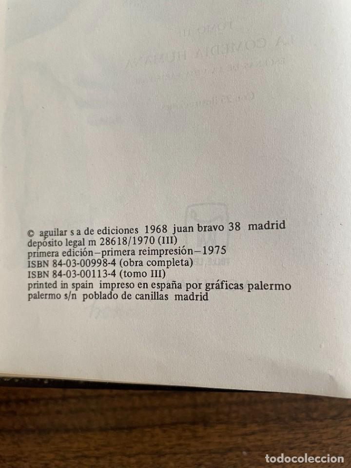 Libros de segunda mano: Balzac Obras completas III Aguilar 1975 - Foto 2