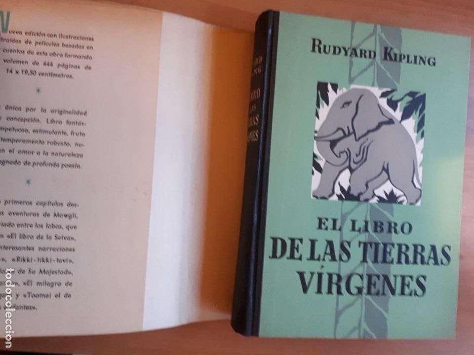 Libros de segunda mano: EL LIBRO DE LAS TIERRAS V&Iacute;RGENES. RUDYARD KIPLING EDICI&Oacute;N DE 1949 - Foto 2