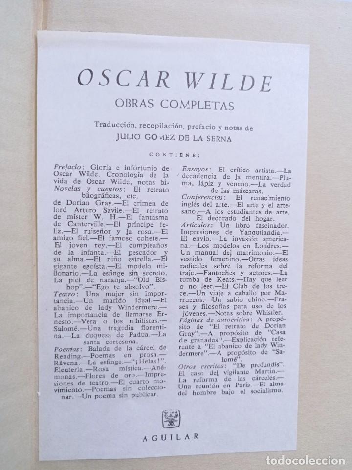 Libros de segunda mano: Obras completas Oscar Wilde - Foto 3