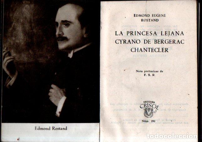 Libros de segunda mano: ROSTAND : CYRANO DE BERGERAC (AGUILAR CRISOL 1954) - Foto 1