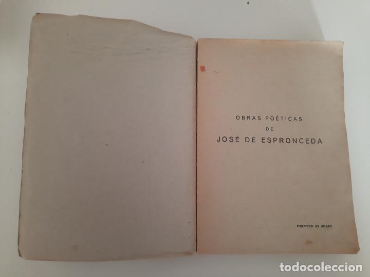 Libros de segunda mano: Obras po&eacute;ticas de Jos&eacute; Espronceda - Foto 1
