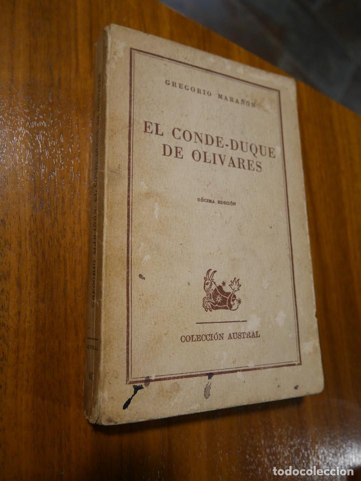Libros de segunda mano: El Conde - Duque de Olivares, Gregorio Mara&ntilde;&oacute;n, Austral - Foto 1