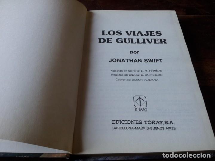 Libros de segunda mano: Los Viajes de Gulliver - Jonathan Swift - Libro - Comic Ediciones Toray a&ntilde;o 1987 Ilustrado - Foto 3