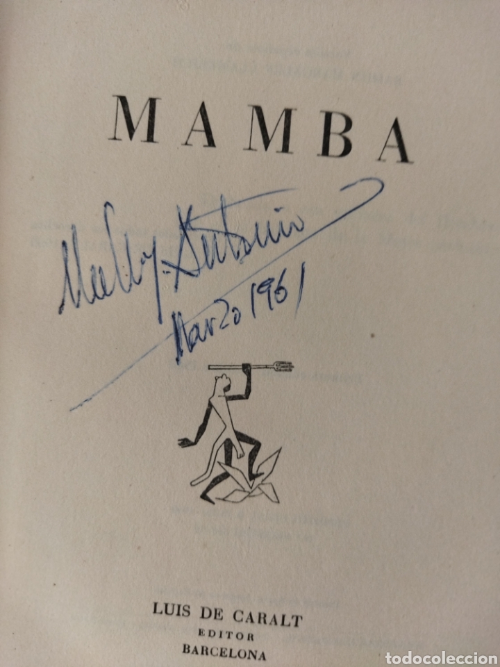Libros de segunda mano: Mamba. Stuart Cloete. - Foto 4
