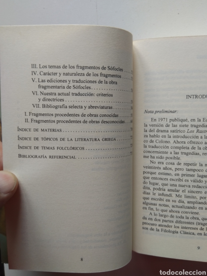 Libros de segunda mano: TRAGEDIAS Y FRAGMENTOS/SOFOCLES - Foto 4
