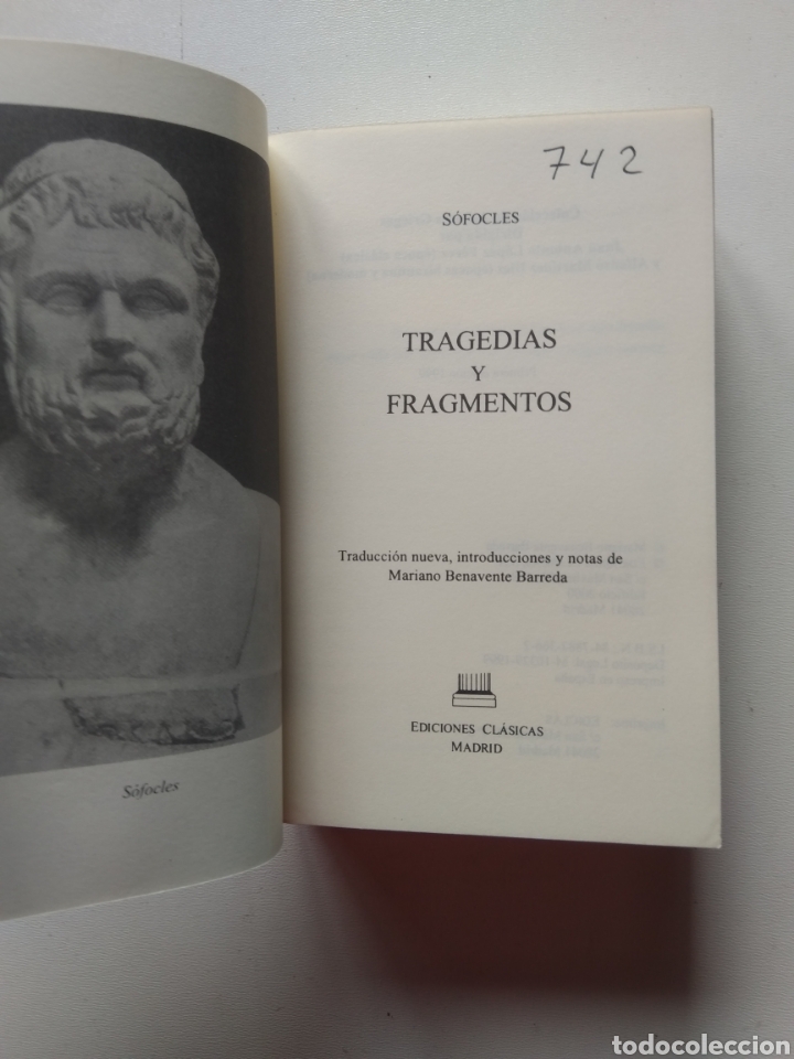 Libros de segunda mano: TRAGEDIAS Y FRAGMENTOS/SOFOCLES - Foto 2