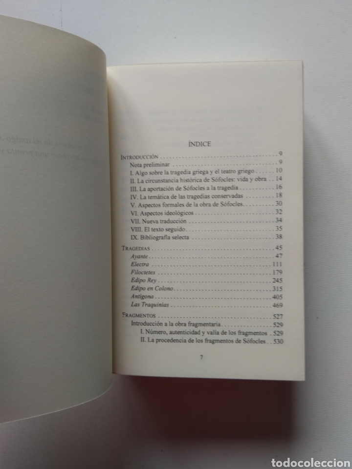 Libros de segunda mano: TRAGEDIAS Y FRAGMENTOS/SOFOCLES - Foto 3