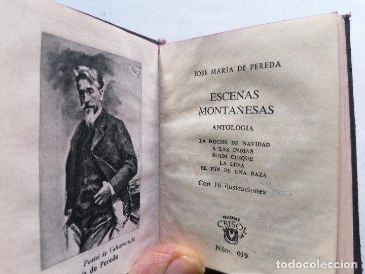 Gebrauchte B&uuml;cher: ESCENAS MONTA&Ntilde;OSAS - ANTOLOGIA PORJOSE MARIA DE PETREDA, COLECCION CRISOL N&ordm; 019, 1963