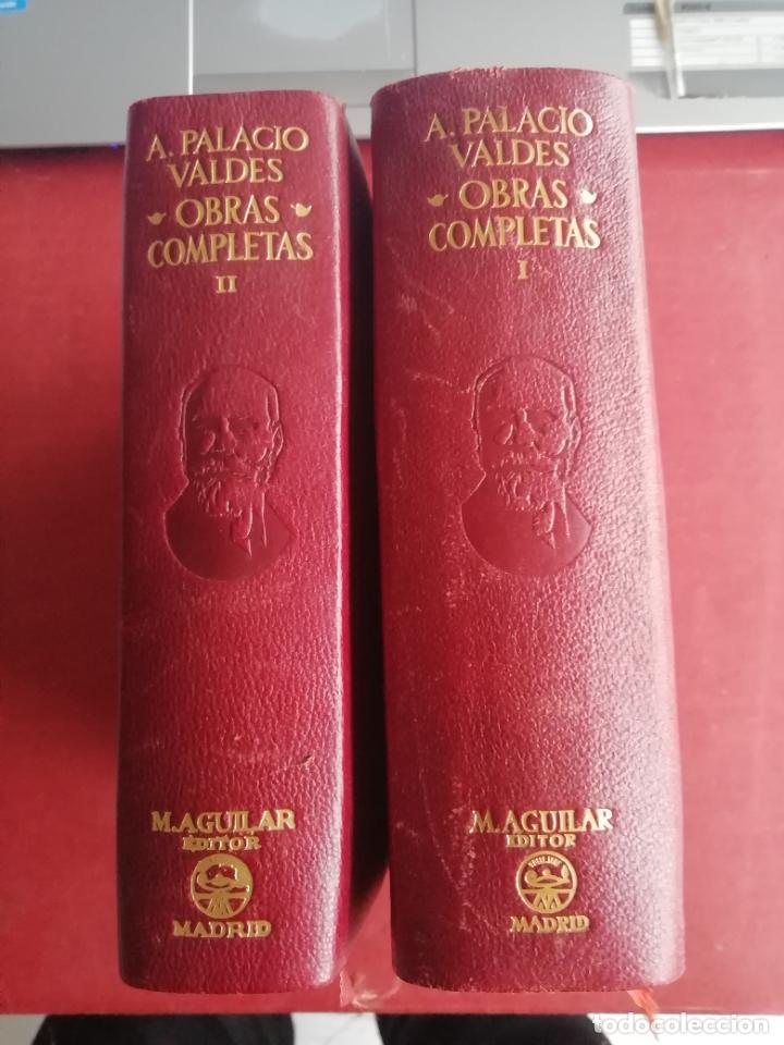 Libros de segunda mano: LIBROS 2 TOMOS OBRAS COMPLETAS ARMANDO PALACIOS VALDES AGUILAR, S.A. MADRID 1949.