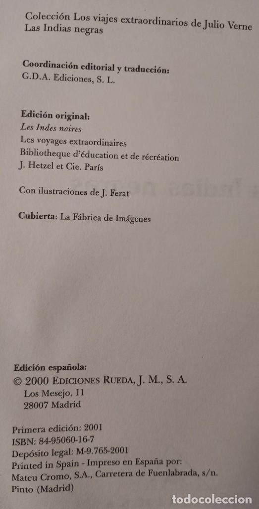 Libros de segunda mano: Las Indias negras &ndash; Julio Verne - Foto 2