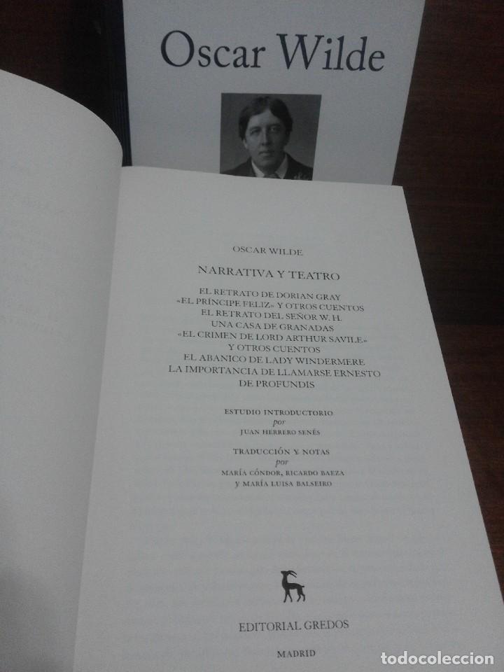 Libros de segunda mano: OSCAR WILDE - NARRATIVA Y TEATRO - Gredos 2015 - Foto 8