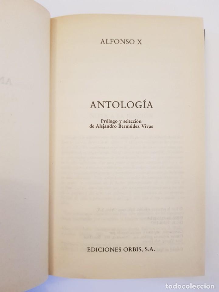 Libros de segunda mano: Alfonso X. Antolog&iacute;a. Orbis, 1983. - Foto 3