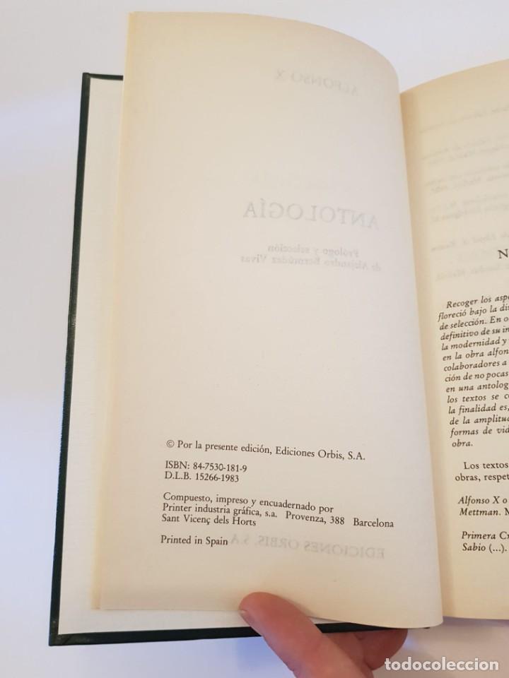 Libros de segunda mano: Alfonso X. Antolog&iacute;a. Orbis, 1983. - Foto 4