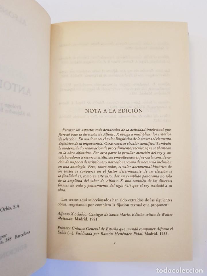 Libros de segunda mano: Alfonso X. Antolog&iacute;a. Orbis, 1983. - Foto 5