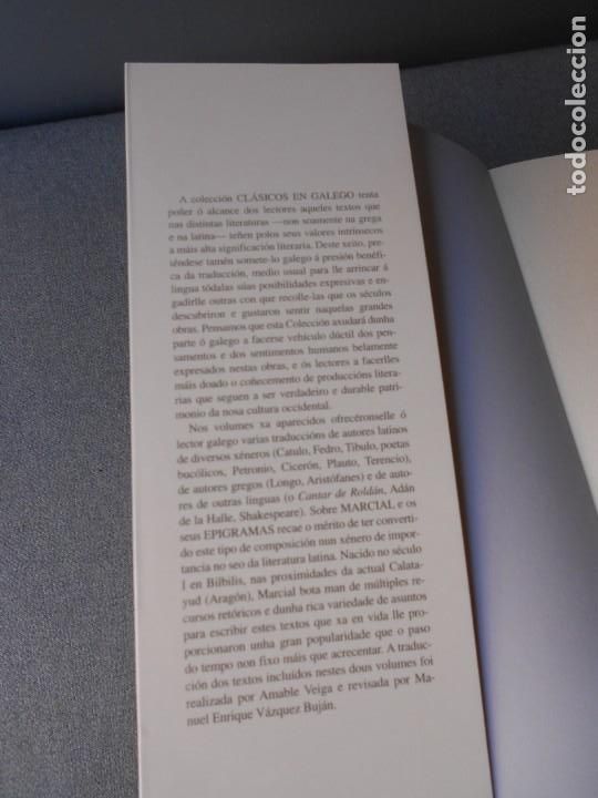 Libros de segunda mano: MARCIAL. CLASICOS EN GALLEGO. - Foto 2