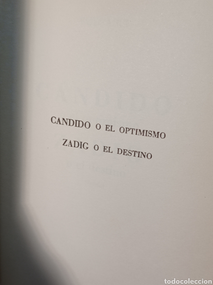 Libros de segunda mano: C&Aacute;NDIDO/ ZADIG. VOLTAIRE. G.RIESCO EDICIONES 1972 - Foto 4