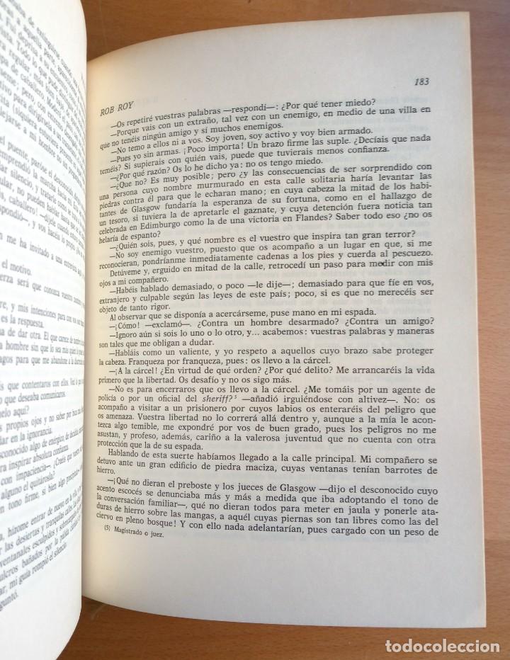 Libros de segunda mano: Rob Roy - Ivanhoe, de Walter Scott - Obras selectas - Foto 3