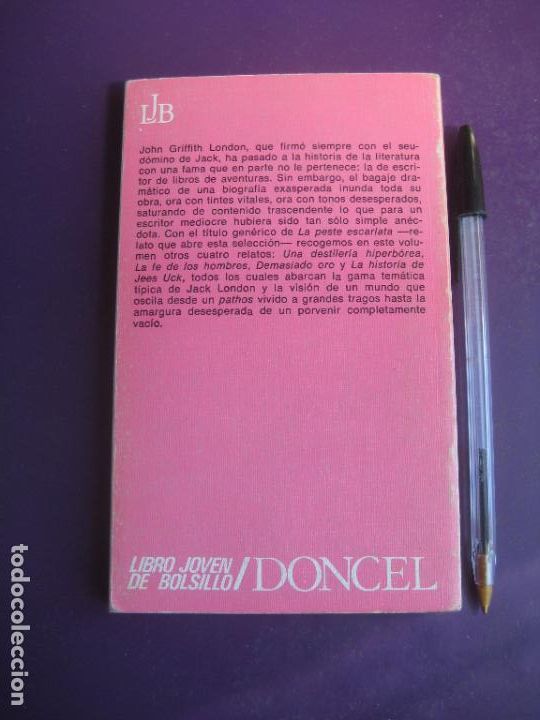 Libros de segunda mano: JACK LONDON - LA PESTE ESCARLATA - LIBRO JOVEN DONCEL 1&ordf; ED 1972 - Foto 2