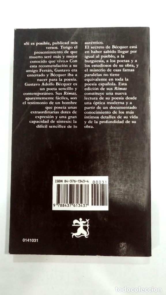 Libros de segunda mano: Rimas Gustavo Adolfo Becquer - Foto 2