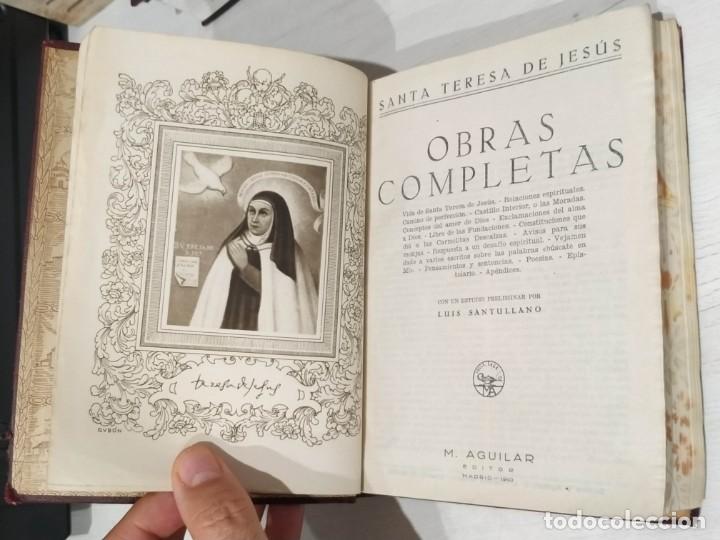 Libros de segunda mano: Teresa de Jes&uacute;s. Obras Completas. Aguilar. - Foto 3