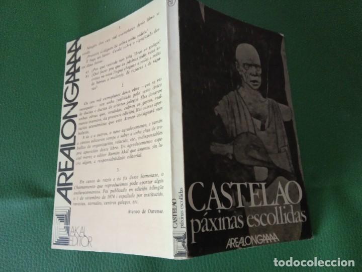 Libros de segunda mano: CASTELAO. PAXINAS ESCOLLIDAS. AREALONGA. - Foto 2