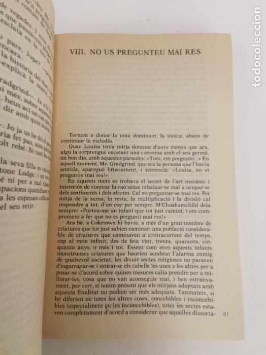 Libros de segunda mano: L-4229. TEMPS DIFICILS, CHARLES DICKENS. EDICIONS 62. 1982. - Foto 5