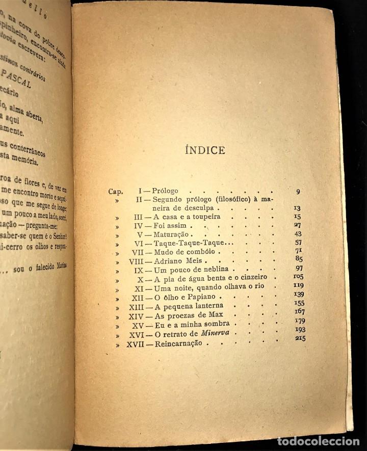 Libros de segunda mano: O Falecido Mattia Pascal de Luigi Pirandello [ed.1945] - Foto 4