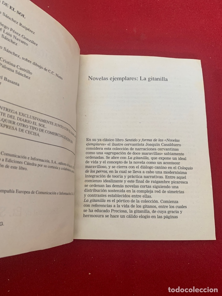 Libros de segunda mano: La Gitanilla Miguel de Cervantes. Biblioteca de El Sol. 1991. - Foto 4