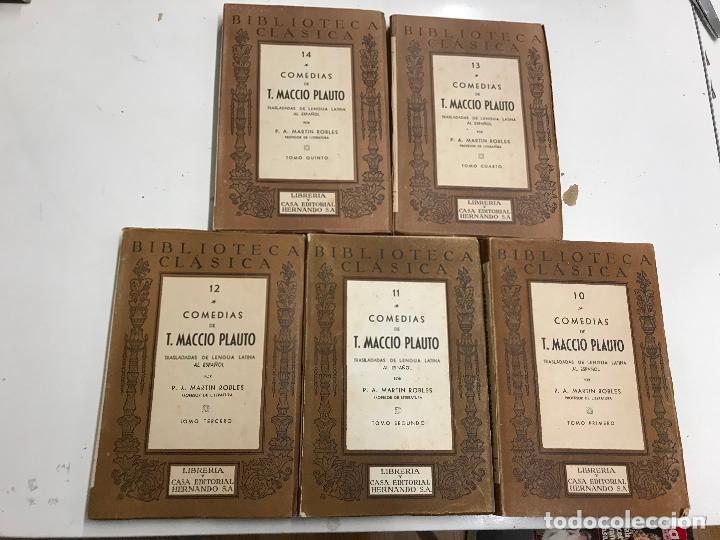 Libros de segunda mano: COMEDIAS DE PLAUTO , LOS 5 TOMOS, EDITORIAL HERNANDO, A&Ntilde;O 1944 - Foto 1