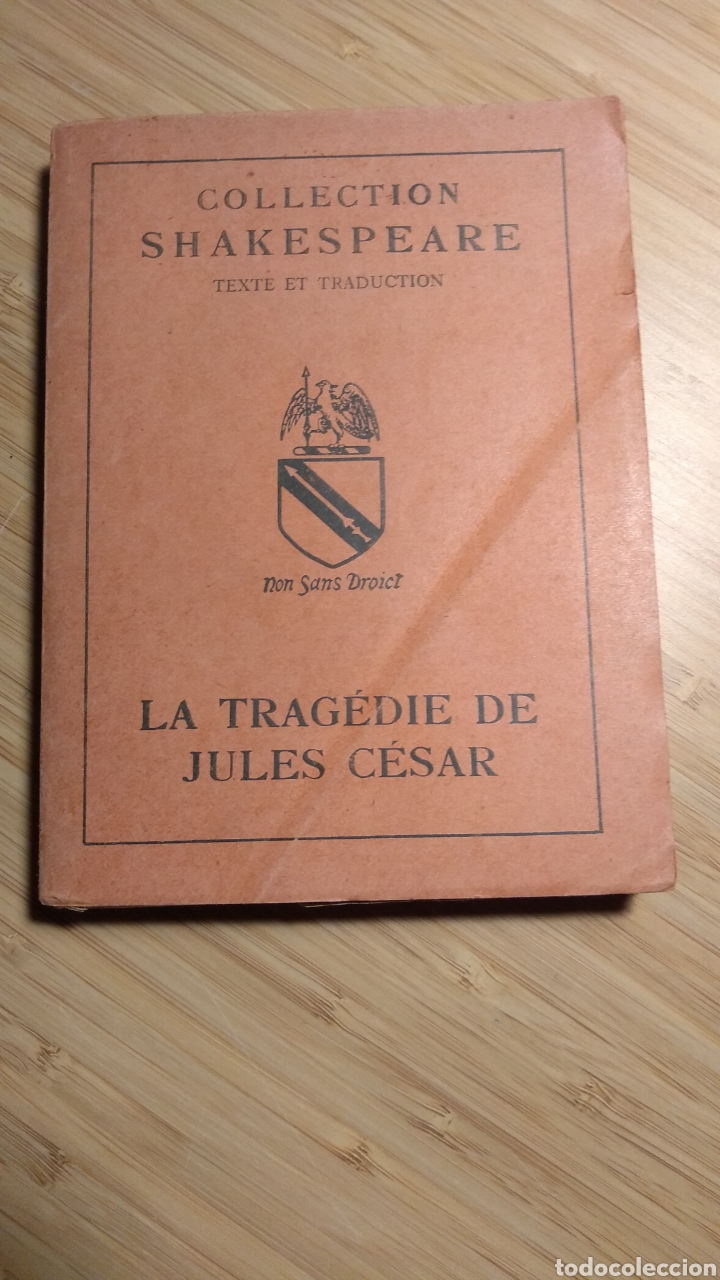 Libros de segunda mano: ( Franc&eacute;s ) La trag&eacute;die de Jules Cesar. Collection Shakespeare (texte et traduction) - Foto 1