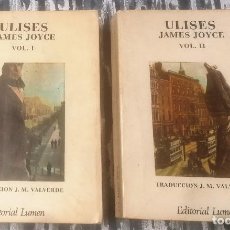 Libros de segunda mano: JAMES JOYCE, ULISES, 2 TOMOS, LUMEN, 1979. Lote 341518943