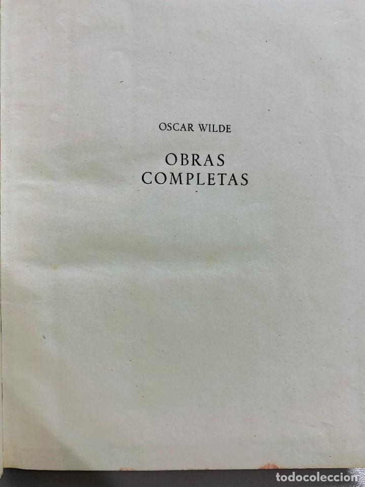 Libros de segunda mano: OBRAS COMPLETAS - OSCAR WILDE - AGUILAR - 1951 - Foto 11